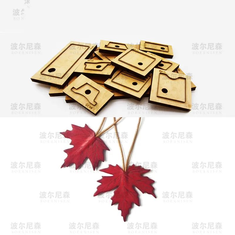 

Custom Size Leather Die Cutter Japan Steel Blade Leather Knife Mold Maple leaf pendant Template Leather Tool Cutting Wood Dies