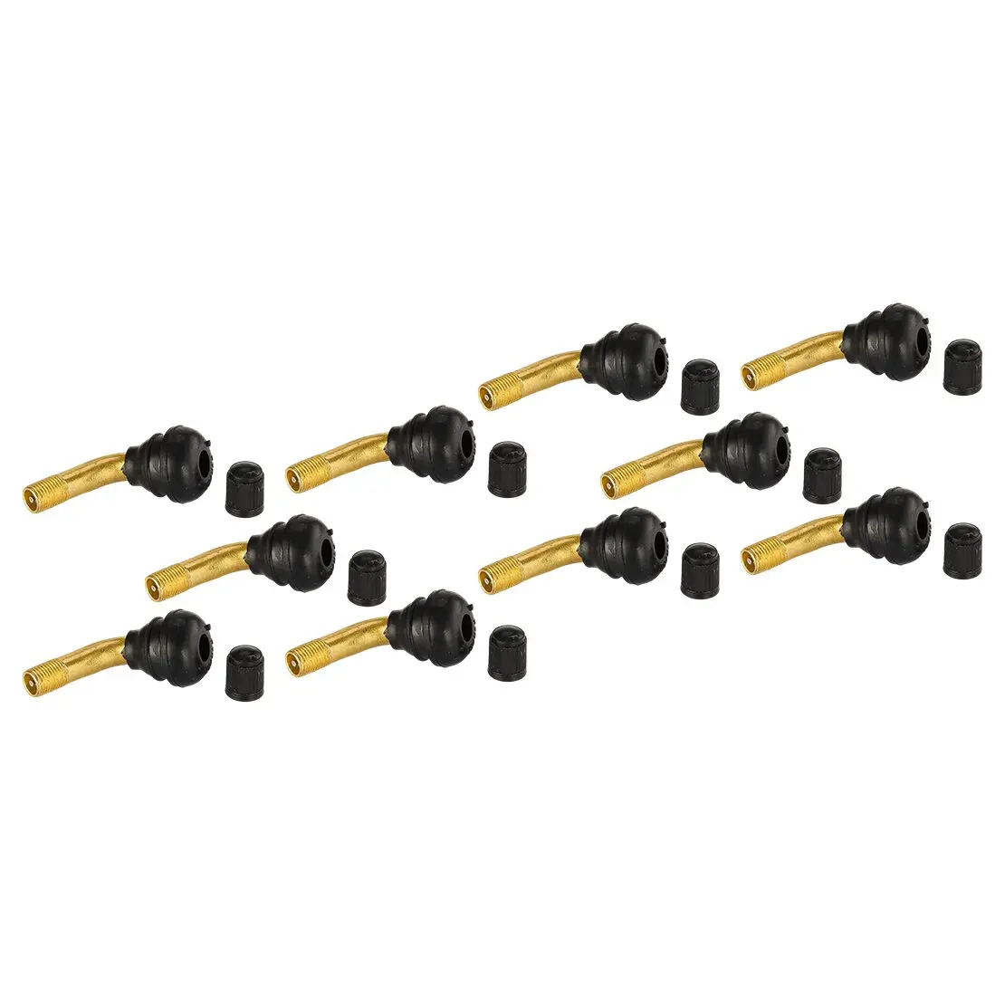 10 قطع نحاس 90 ° زاوية عجلة عازمة الإطارات صمام الإطارات ينبع مع قبعات الغبار 11.3 مللي متر صالح ل سكوتر الدراجة رباعية دراجة نارية سيارة