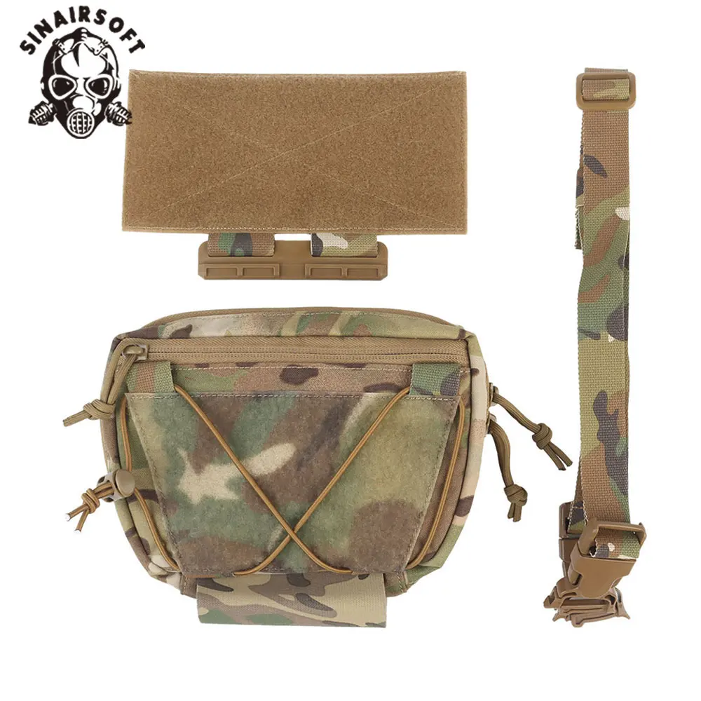 Tactical Raid Drop Pouch V2 Fanny Pack Quick Deployment Tube Removable Loop Insert Hunting Vest Raider Expansion Medical Sub Bag