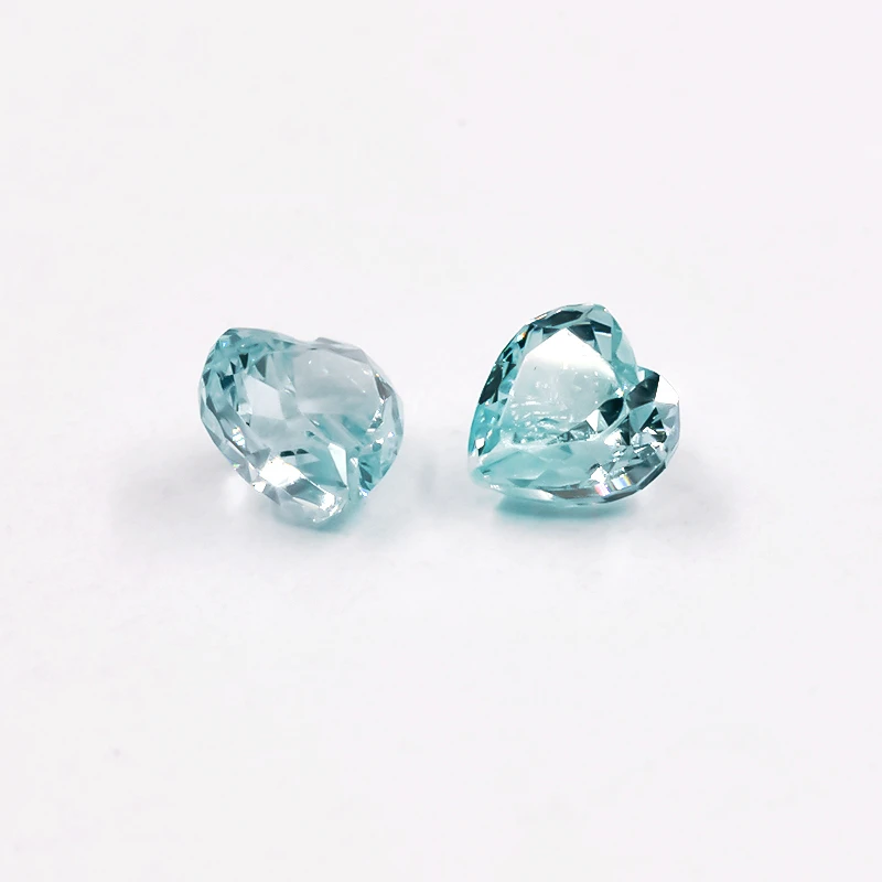 5x5mm Herz Zerkleinerte Eis-Schliff Lose CZ-Steine 5A Verschiedene Farben Kubisches Zirkonium Synthetische Edelsteine für Schmuck – Detail 17