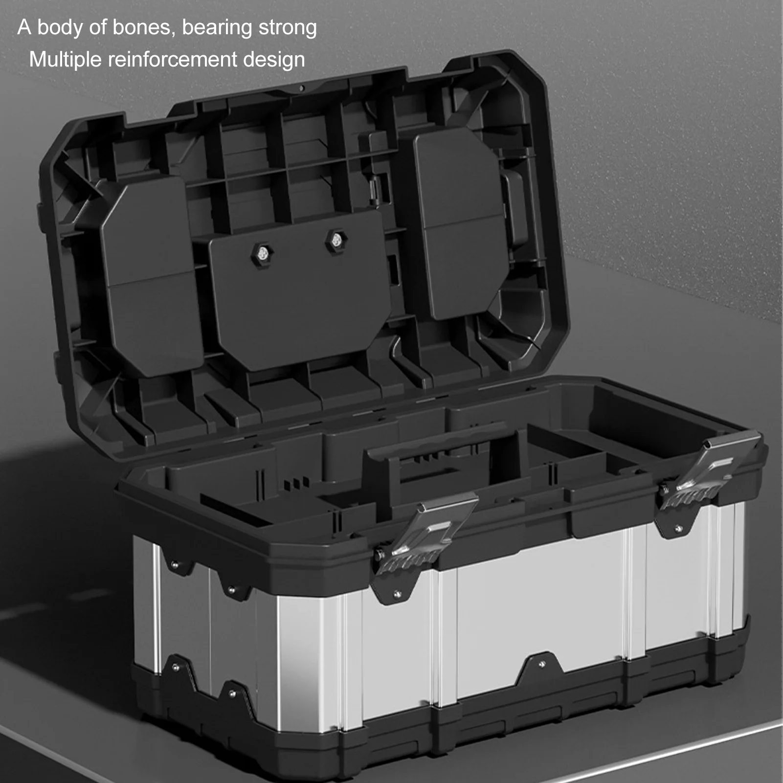 Ящик для инструментов, органайзер, портативный многофункциональный ящик для хранения промышленного оборудования, пустая коробка для электрика из нержавеющей стали