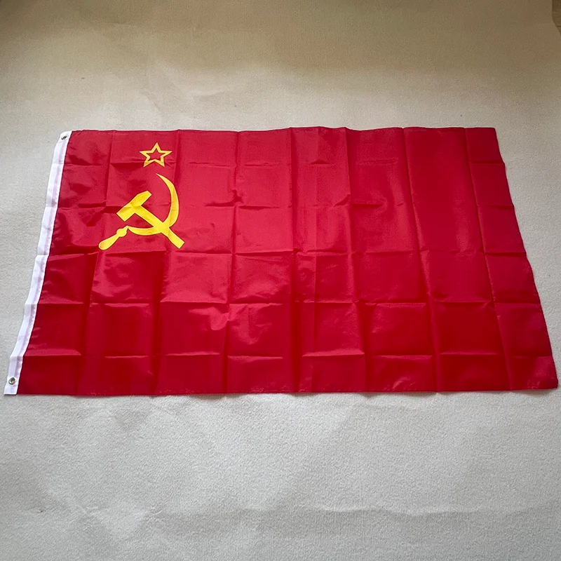 Flag of the Communist Party of China Flag of Russia 90x150 cm Flag of the former Soviet Union of Soviet Socialist Republics bann