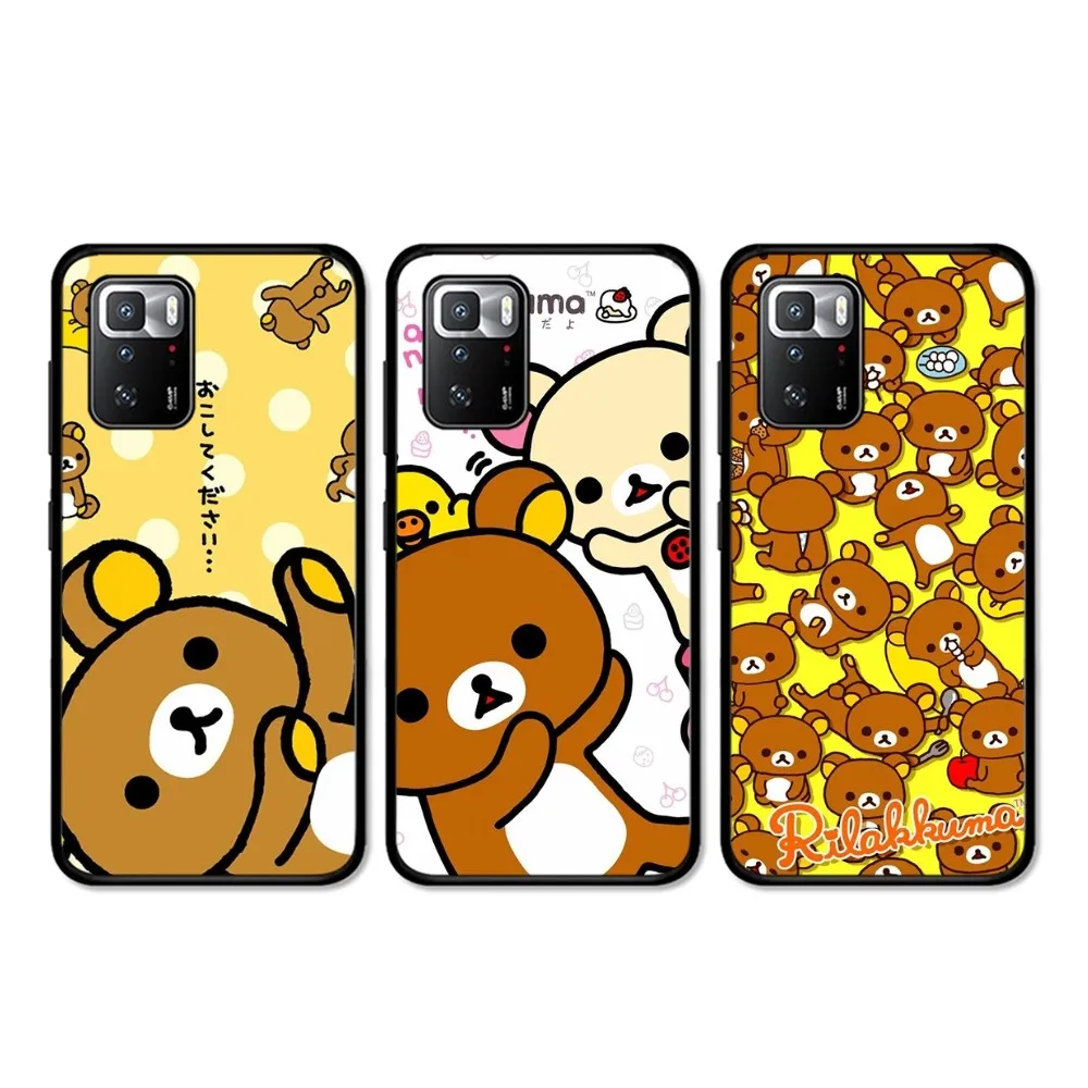 Cute R-Rilakkuma Phone Case For Redmi 5 6 7 8 9 10 Plus Pro 6 7 8 9 A GO K20 K30 K40 Pro Plus F3 Fundas