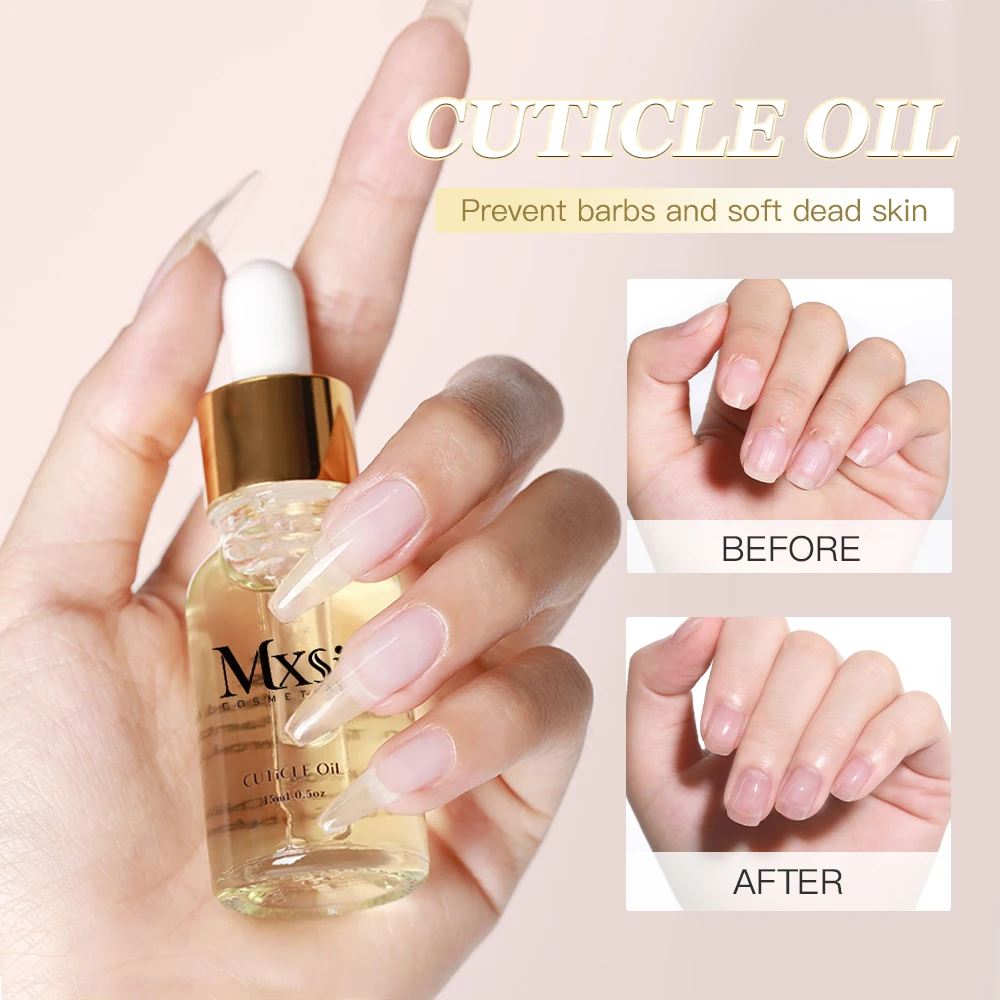 MXSI 15 مللي زيت مغذي للبشرة يغذي الأظافر التالفة فيتامين زيت العناية بالأظافر تليين يرطب قوة مستلزمات الأظافر #3