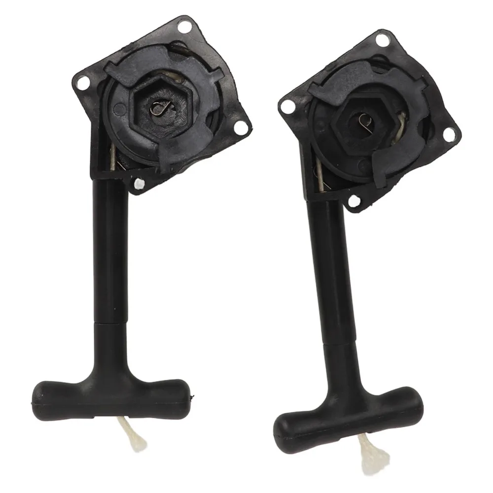 2 Pcs Durable Plastic RC Car Pull Starter 1/10 Scale Black Engine Starter RC Car Pull Start Accessory For RC Cars