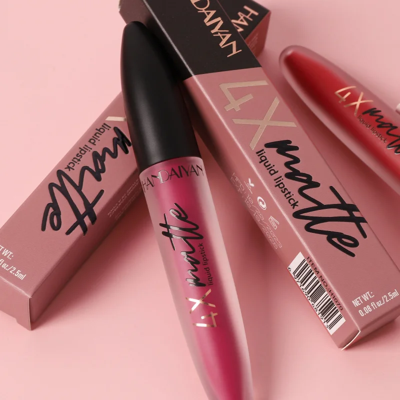 4X Matte Liquid Lipstick: Ultra - long - lasting, Non - transfer, Delivers Intense Matte Finish for a Gorgeous Pout HANDAIYAN