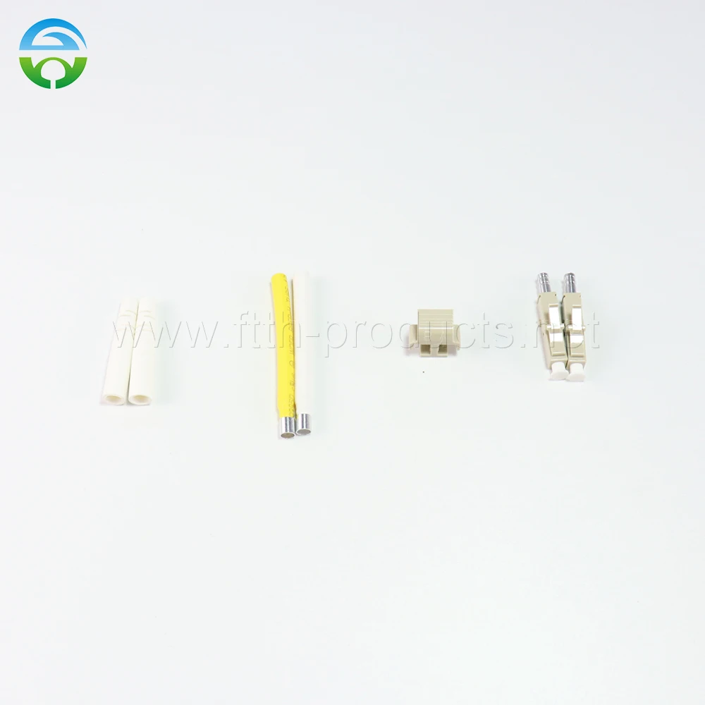 LC/UPC Connector, Duplex Beige House, White Boot, 2.0mm, 200 Pcs