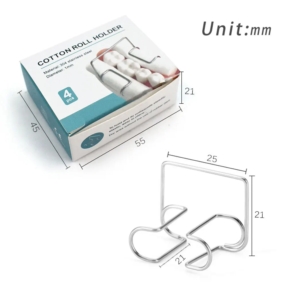 Clip de rollo de algodón Dental, soporte de Clip de rollo de algodón de acero inoxidable Autoclavable, suministros de laboratorio de odontología clínica de dentista, herramienta soladora