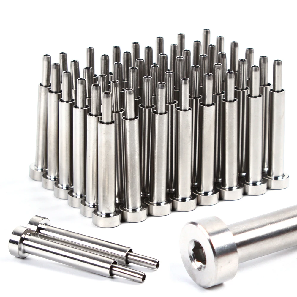 50-Piece Wire Rope Connectors Kit Cable Guard 1/8 Hexagonal Stainless Steel Invisible Socket Set