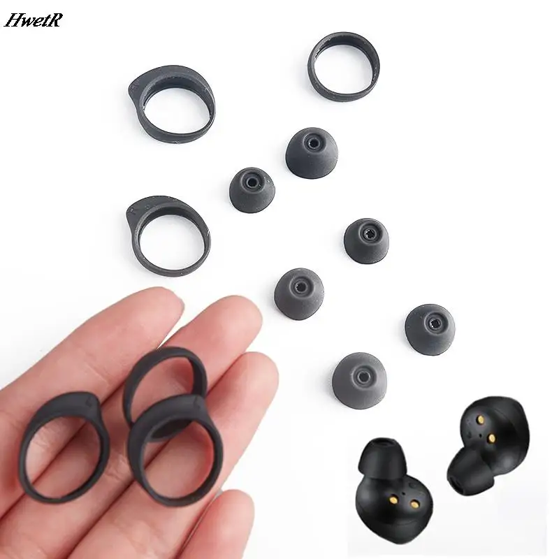 6 Pairs سماعة سيليكون الحال بالنسبة لسامسونج SM-R170 براعم غالاكسي منصات الأذن وسادة سماعة في الأذن قبعات الأذن يغطي سماعات الأذن