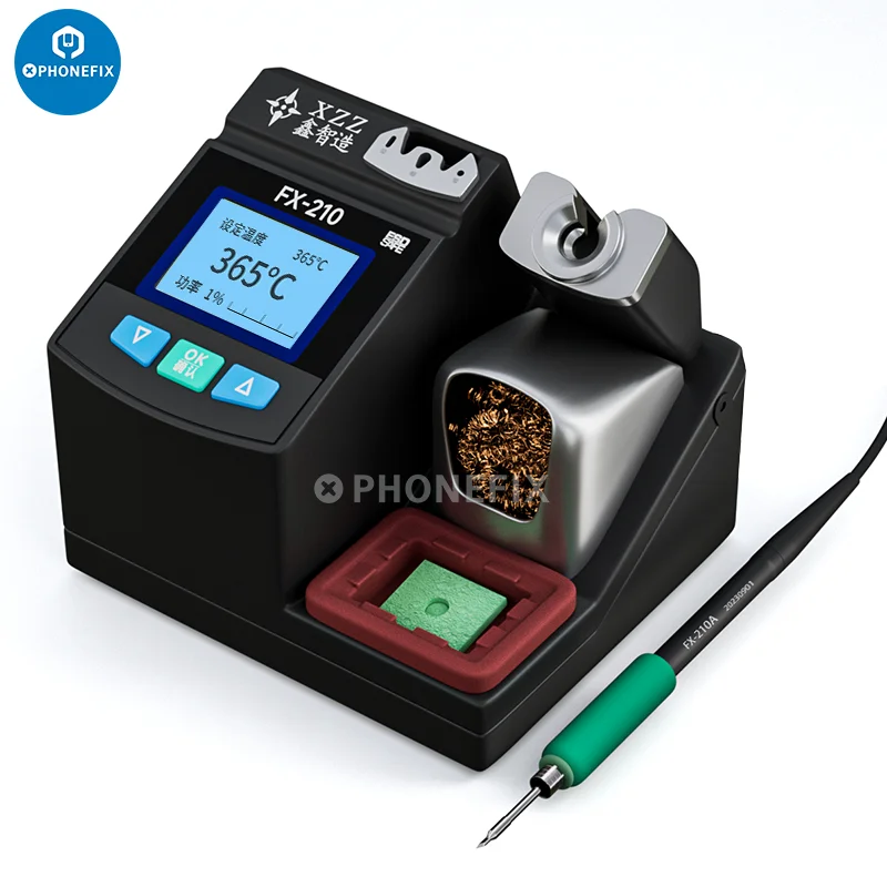 

XZZ FX-210 Intelligent T210 Soldering Station with C210 Solder Iron Tip for PCB BGA Precision Welding T210 Solder Rework Station