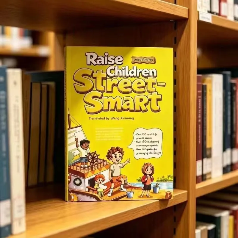 Raise Children Street-Smart Book, Parenting Guide for Kids Growth, Educational Comic Book for Parents, Family Reading Gift