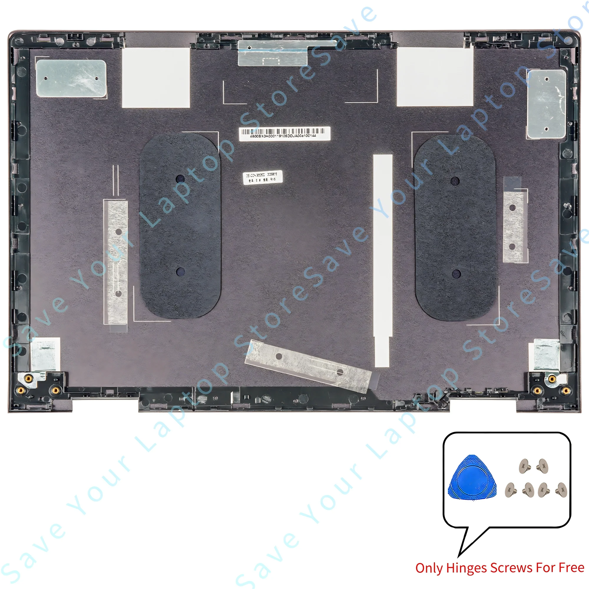 غطاء معدني لـ ENVY X360 15-BP 15M-BP 15-BQ 15M-BQ LCD الغطاء الخلفي/الإطار/الغطاء السفلي 924321-001 924344-001 بني/فضي 15.6 بوصة