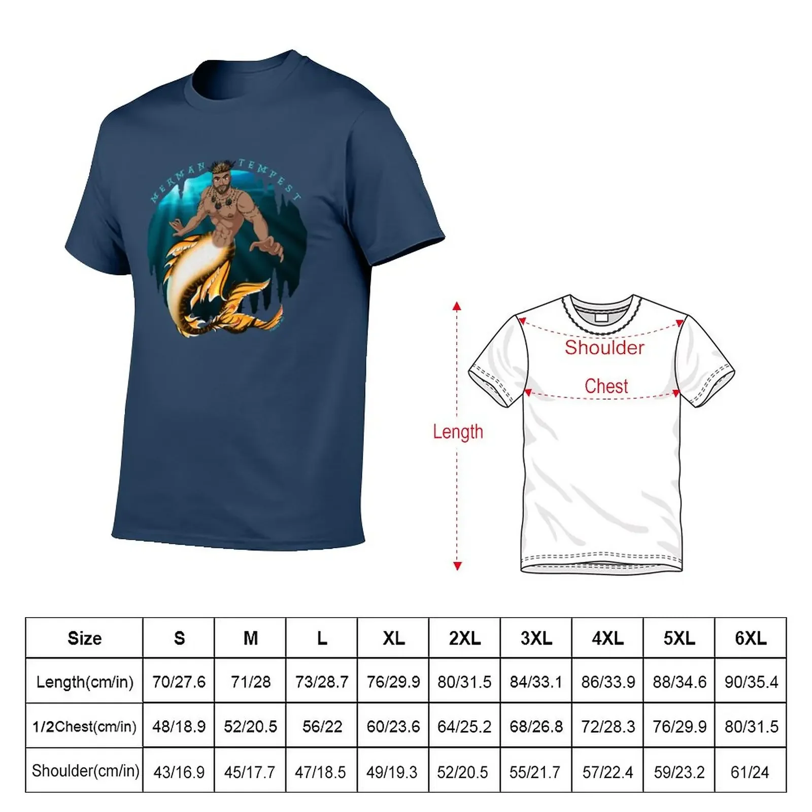 Commission: @merman_tempest T-Shirt funnys anime clothes new edition mens graphic t-shirts