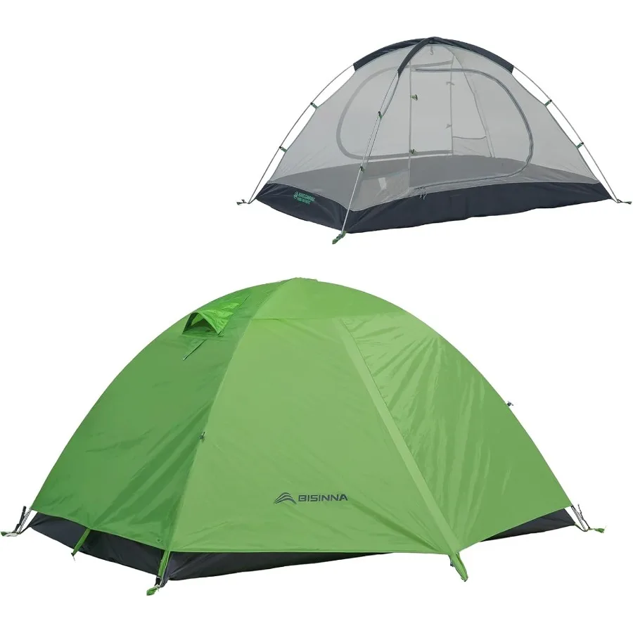 

Lightweight 2-Person Waterproof 3-Season Backpacking Tent with Aluminum Poles for Outdoor Mountaineering Hiking Travel Ideal fo