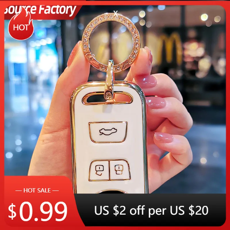 

Автомобильные наклейки, мягкий чехол из ТПУ для автомобильного ключа, защитный чехол для Chery Tiggo 3 5X 4 8 Glx 7 2019 2020 Arrizo для Cheri Tiggo 8 автомобильный ключ