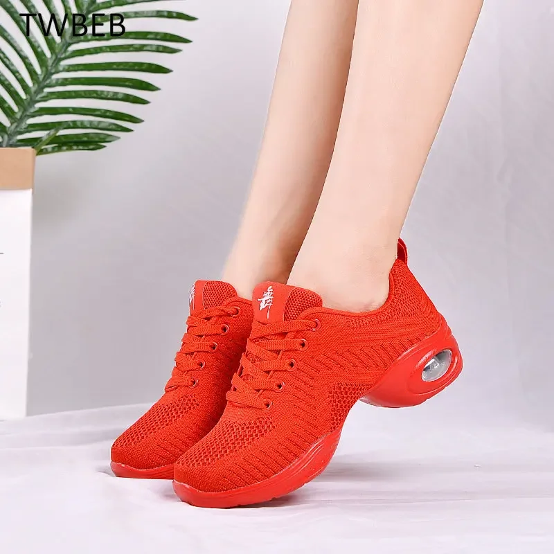 Women Dance Shoes Female Jazz Dancing Sneakers Salsa Ballroom Modern Shoe Casual Canvas Boots Girls Sports Ladies Hip Hop Shoes