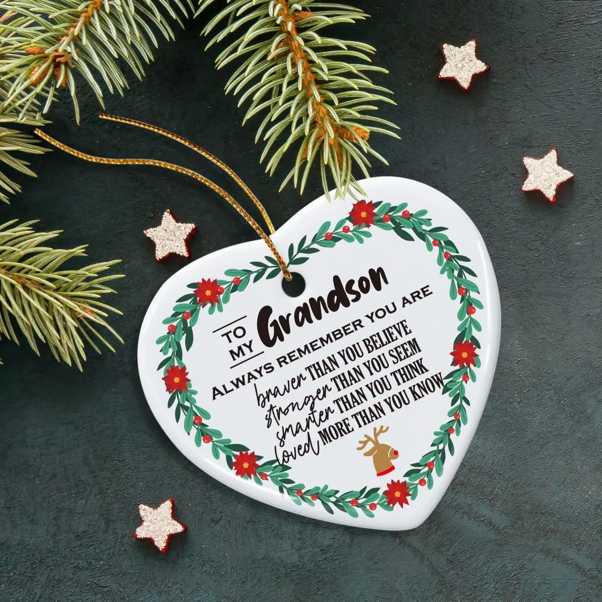 Decorative New Year Gifts for Grandchildren, Decorative Plate Gifts From Grandparents' Daily Mementos (without Gift Box)