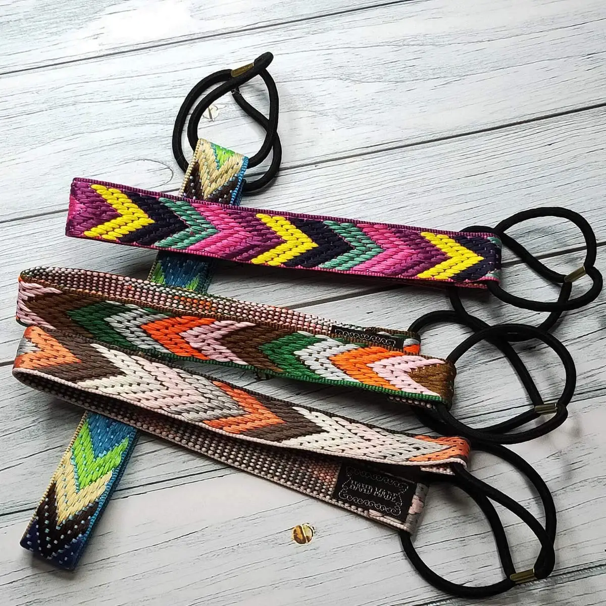 Boho Colorful Braided Headbands Vintage Non Slip Elastic Bandanas Hairband For Girls Summer Beach Party Hair Accessories