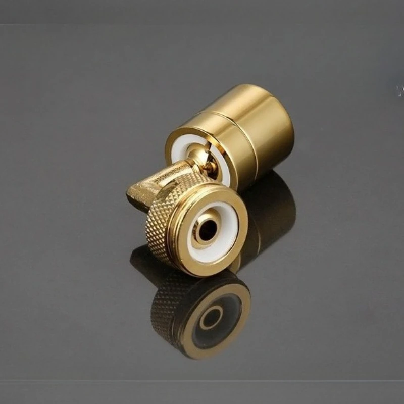 

Латунный, золотой, универсальный удлинитель, поворотный смеситель для ванной комнаты, брызгозащищенный смеситель, смеситель для умывальника, аэратор x 1 шт.