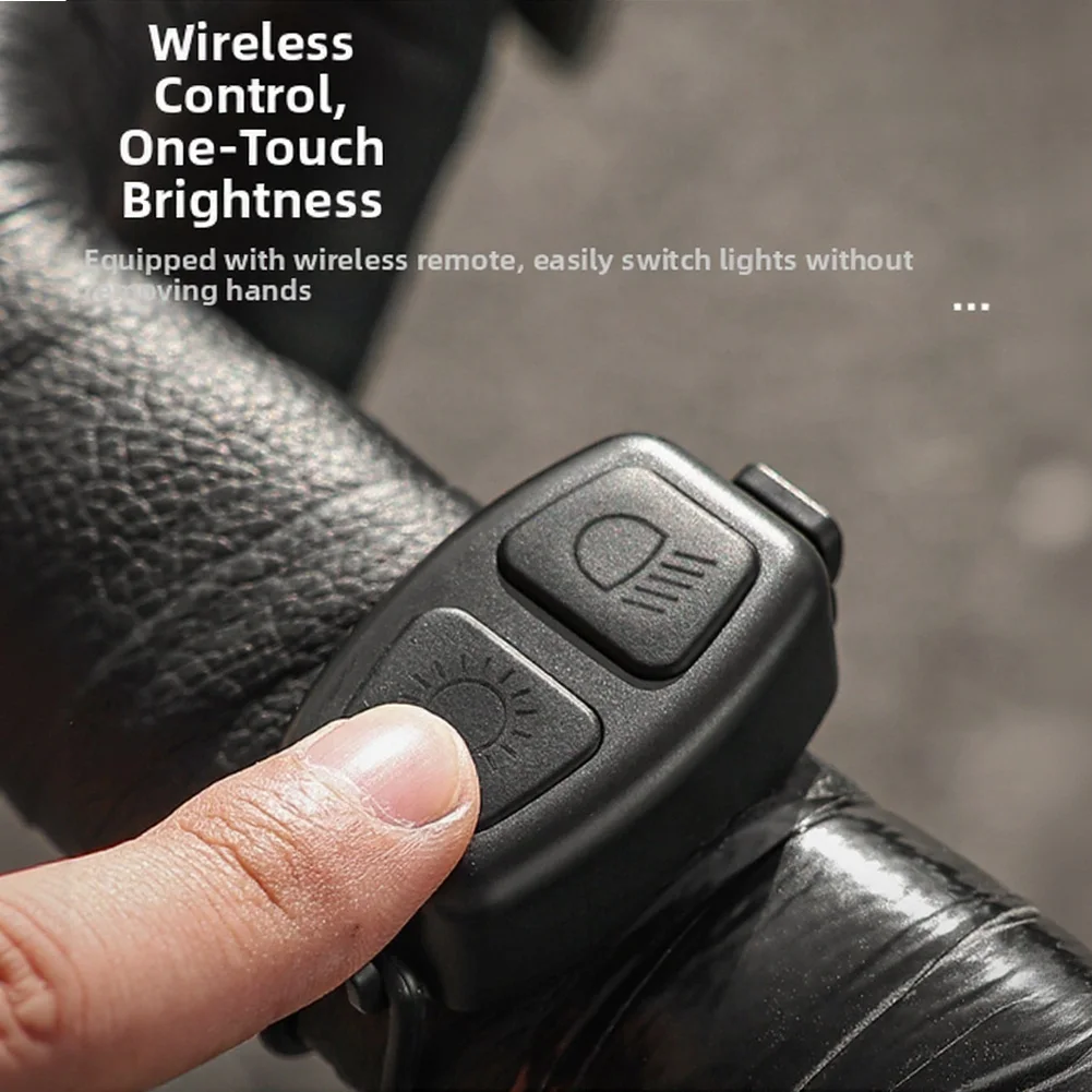Cycling Headlight 1600LM Brightness 4 Lighting Modes IPX6 Weatherproof Aluminum Alloy Housing 60x51x42mm for All Seasons
