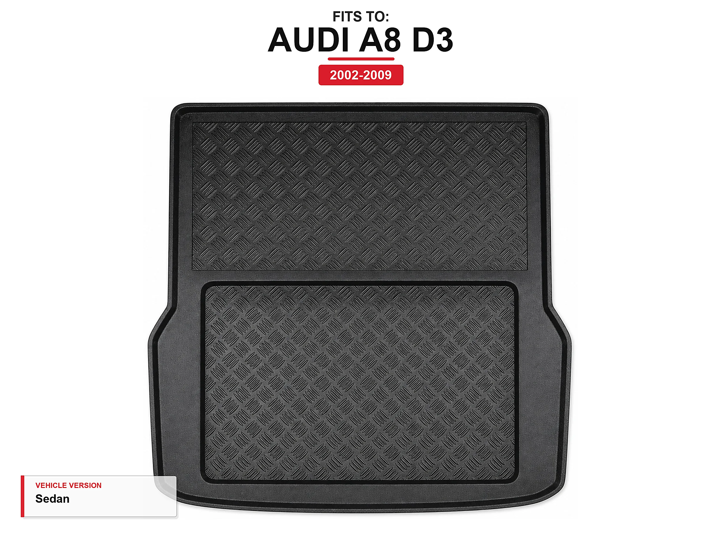 Image of Kofferraummatte mit Lippe für: Audi A8 D3 2002-2009 Limousine