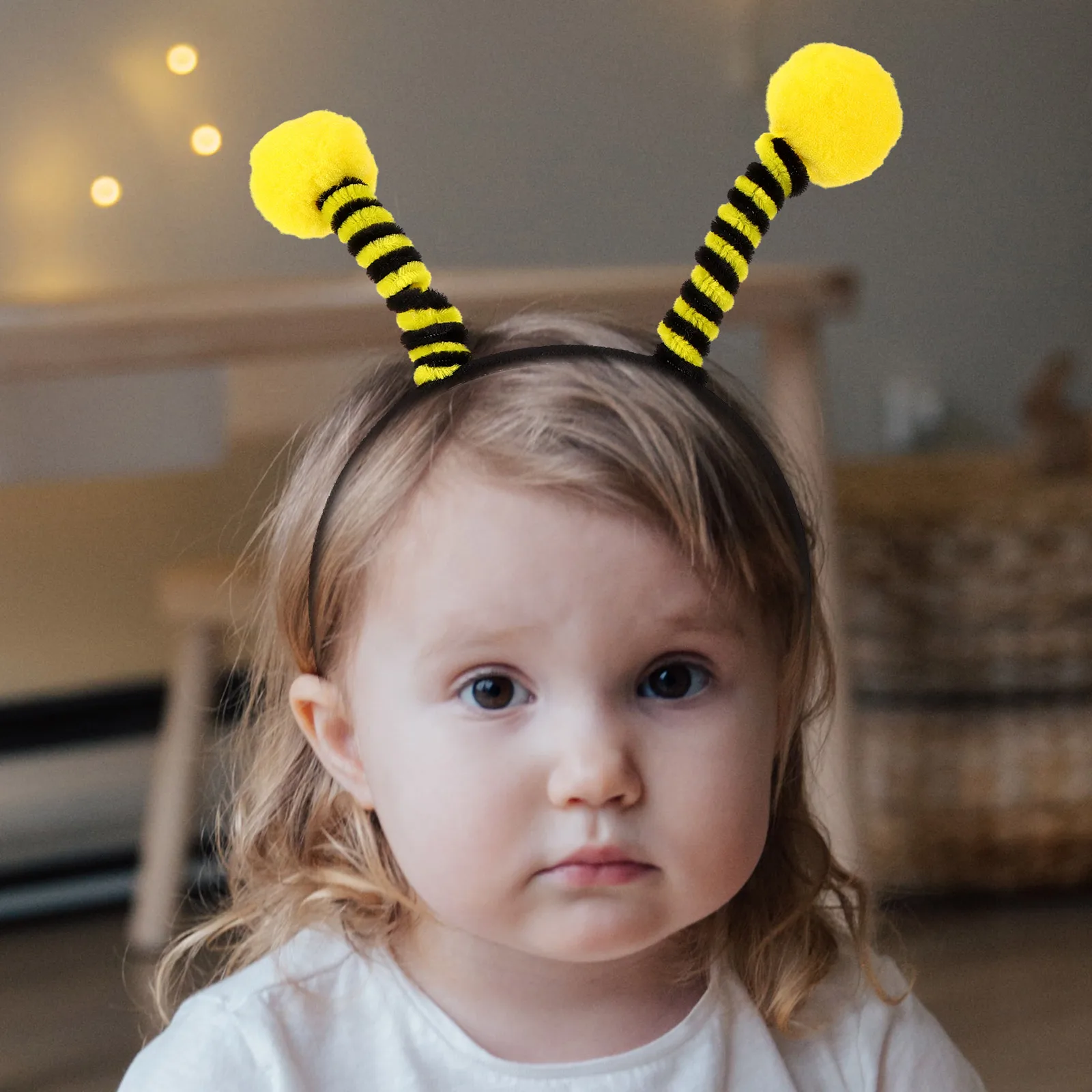 

8Pcs Bee Headband Durable Cloth Creative Antenna Party Costume Headwear Kids Cosplay Birthday Christmas Accessory