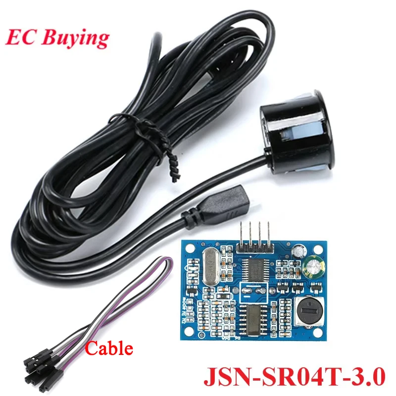 JSN-SR04T Waterproof Ultrasonic Module JSN-SR04T-3.0 Distance Measuring Transducer Sensor for Arduino DIY Electronic Kit Cable