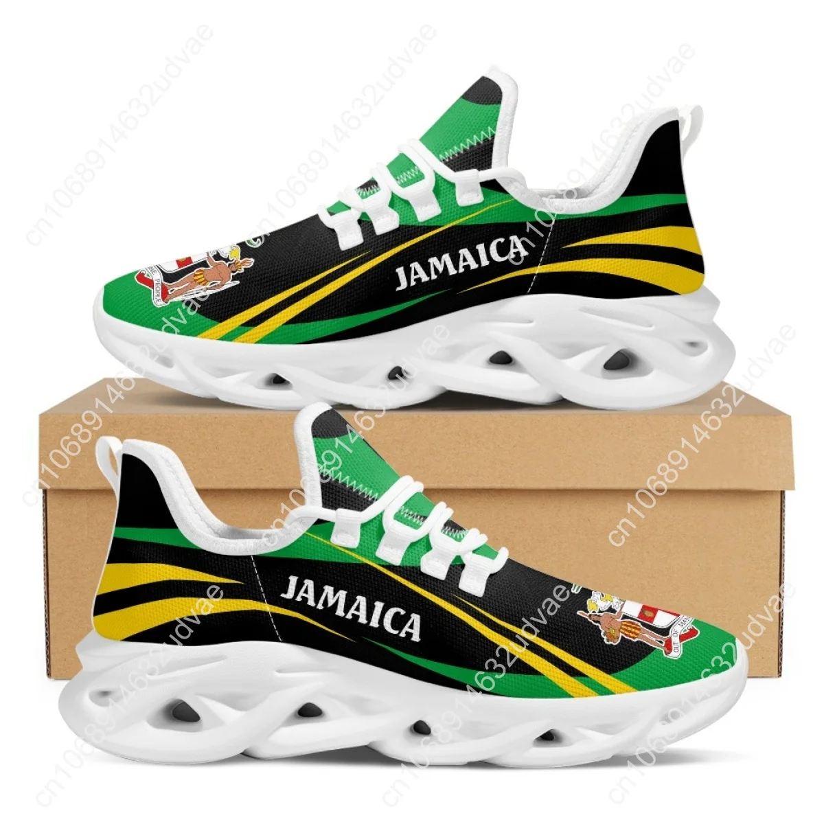 Jamaica Flag Shoes For Men 2023 Blade Running Casual Sneaker Breathable Footwear Custom Design Trainer Male Zapatos Para Hombres