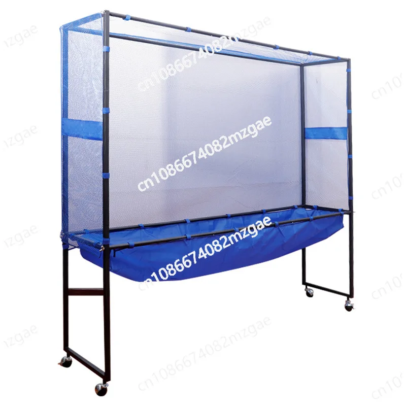 Movable Table Tennis Ball Net Ping Pong Recycle Catcher Portable Ball Catcher Net Equipment Large Collecting Net for Practice
