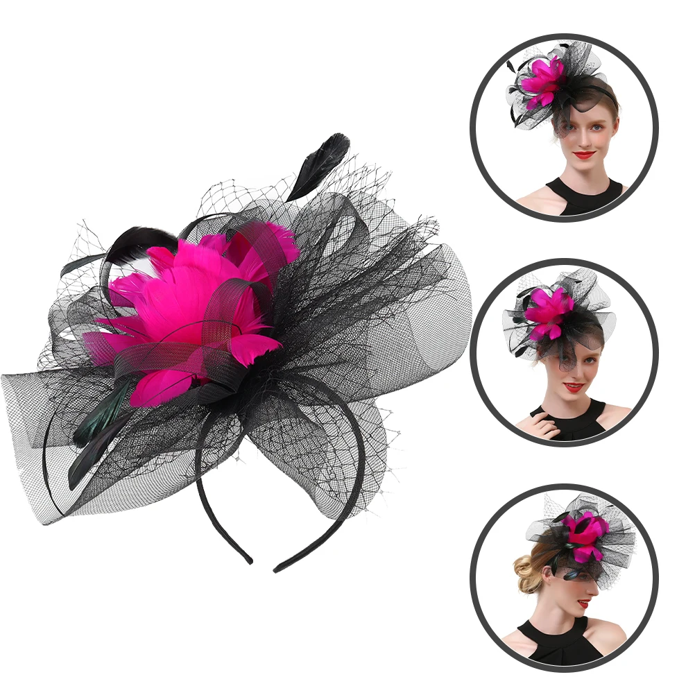 

Fascinator Headband Wedding Hats Vintage Hat Dressy Hair Clip Church Accessories Lightweight Stylish Wearable Cocktail