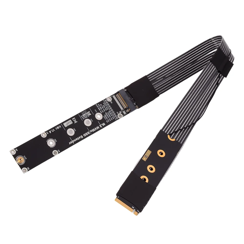 K44SH-BK K44SF-SI M.2 NVMe SSD Extension Cable Solid State Drive Riser Card 128Gbps M.2 M-Key To PCI Express 5.0 X4 PCI-E M2 SSD