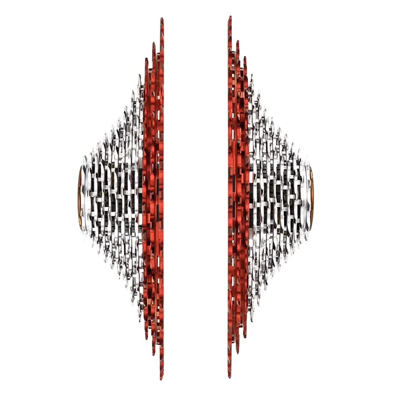 ZTTO Red-silver Ultralight HG MTB Cassette 274g-305g 12-Speed 11T-46T/11T-50T/11T-51T K7 Sprocket Standard Spline