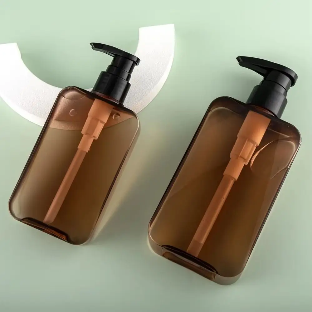 1Pcs 200/300ml Bottlesnding Seife Spender Transparent Mit Auslaufsicher Pumpe Abgabe Flasche Kunststoff Quadratische Pumpe flasche