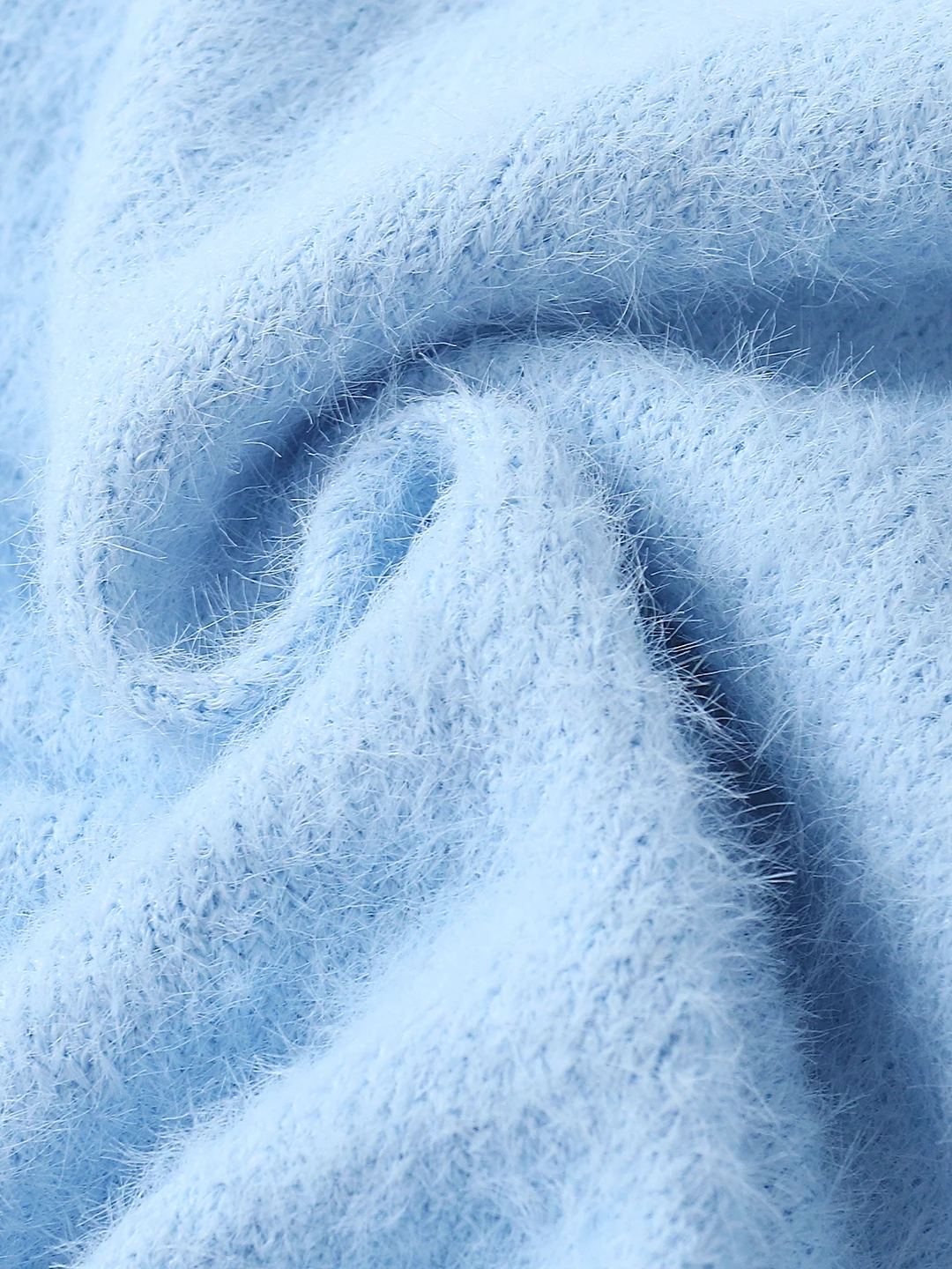 女性のスリムフィットロングスベセーターシングルボタンまたはオープンカーディガンフェイクミンクファーキャンディーカラー秋の新作 Sle 8859