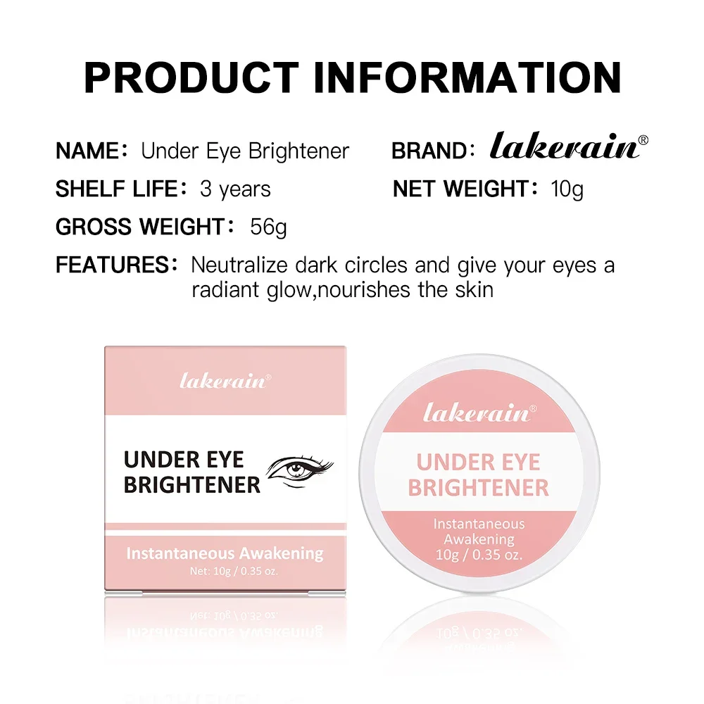 Eye Brightening White Skin Cover Dark Dark Circles Under Eye Law Fine Lines เหมาะสําหรับเครื่องสําอางตาสาวยุโรป USA