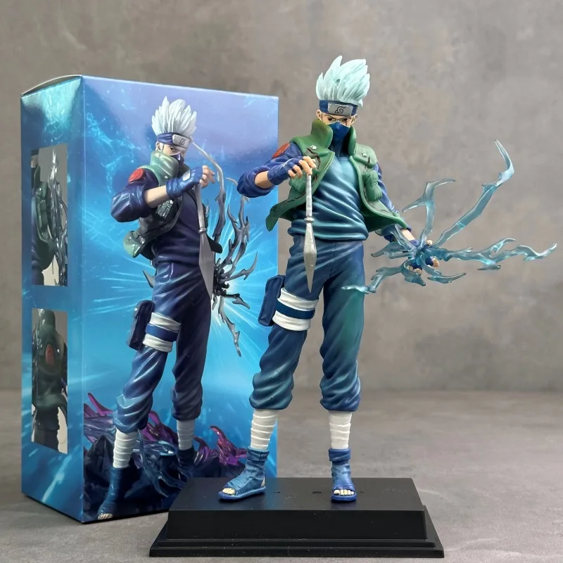 21cm Anime Naruto 10th Anniversary Figure Naruto Kakashi Figurine Statue Model PVC Collection Desktop Action Figure Toy Kid Gift