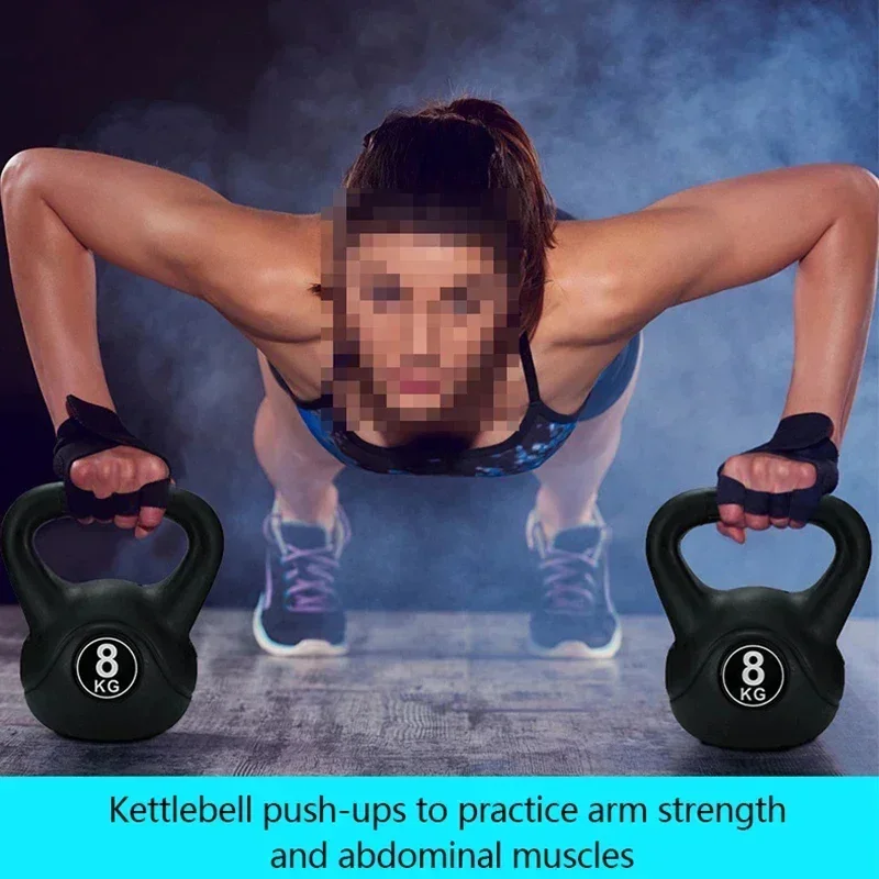 ترقية ترقية Kettlebell أجهزة لياقة بدنية الرجال والنساء الورك رفع قوة التدريب القرفصاء الحديد المنزلية الدمبل الصغيرة