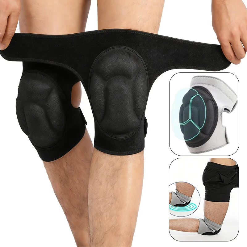 

Утолщенные противоударные наколенники с регулируемой жесткой защитой в форме панциря черепахи для спорта, баскетбола, велоспорта, бега, садоводства