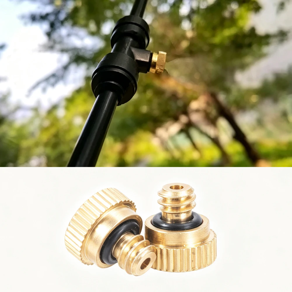 20/50Pcs 0.5mm Low Pressure High Quality Brass Fog Misting Nozzles Connectors Garden Water Irrigation Sprinkler Fitting