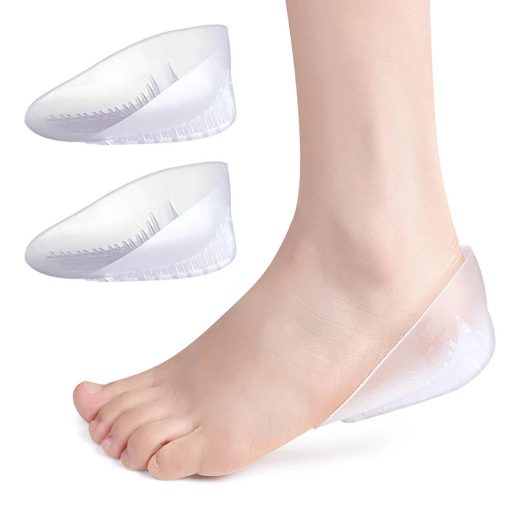 

2pcs Sports Pad Half Height Sebs Insole Foot Pads Inserts Heel Cushions U Shaped Heel Cups Anti-Wear Shoe Liner For Pain Relief