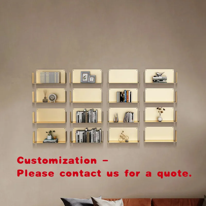 

custom.Stainless Steel Shoe Shelf Wall Mounted Display Rack Organizer Nordic Space-Saving Retail Shop Decorations