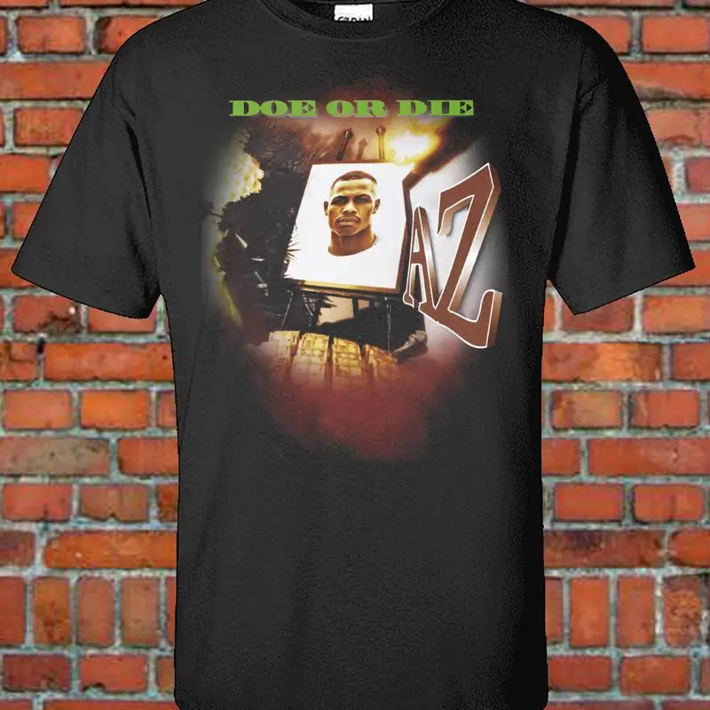 تي شيرت AZ Doe Or Die الكلاسيكي لألبوم الهيب هوب Nas The Firm