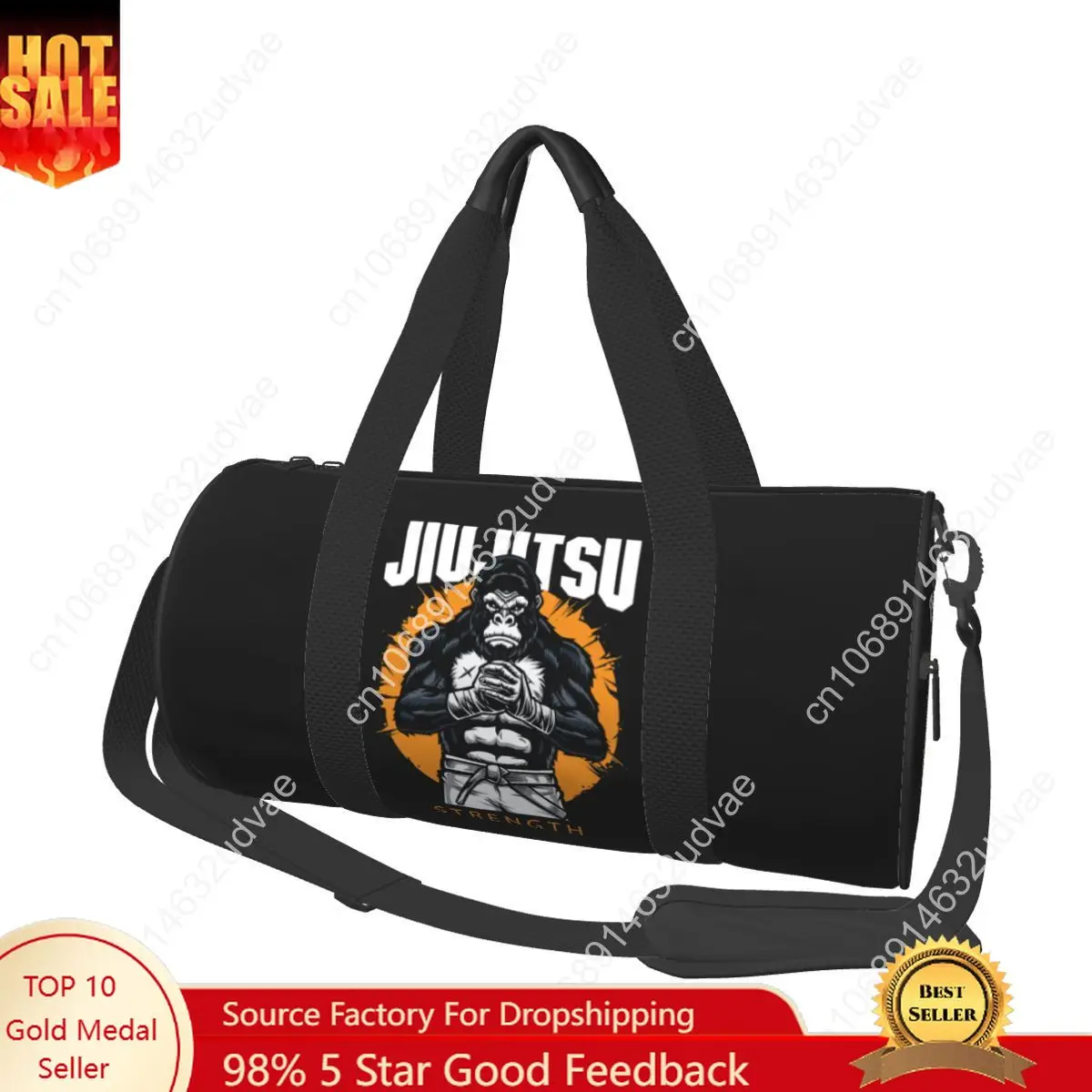 Gorilla Jiu Jitsu Sports Sport Bags Wrestling Boxing Larg Capacity Gym Bag Outdoor Couple Handbag Swimming Colorful Fitness Bag