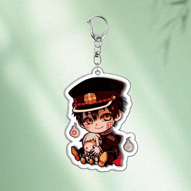    애니메이션 패션 아크릴 화장실에 묶인 하나코군 캐릭터 키체인 만화 귀여운 백팩 키링 친구 선물 장난감