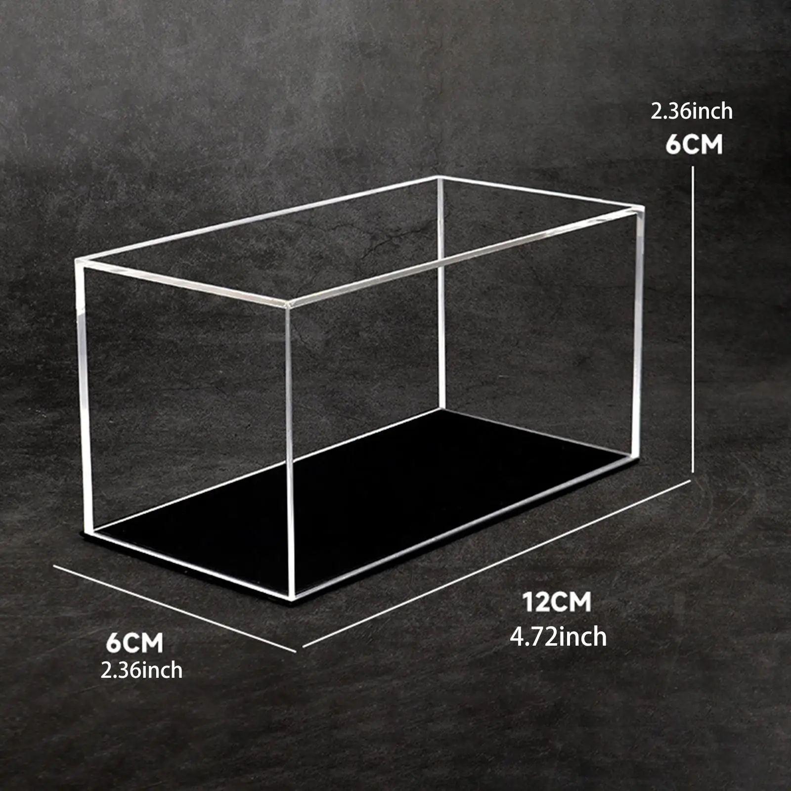 Modelo de exibição de carro 1/32 sacle com base preta caixa de armazenamento de bancada vitrine transparente para veículos liga carros figuras
