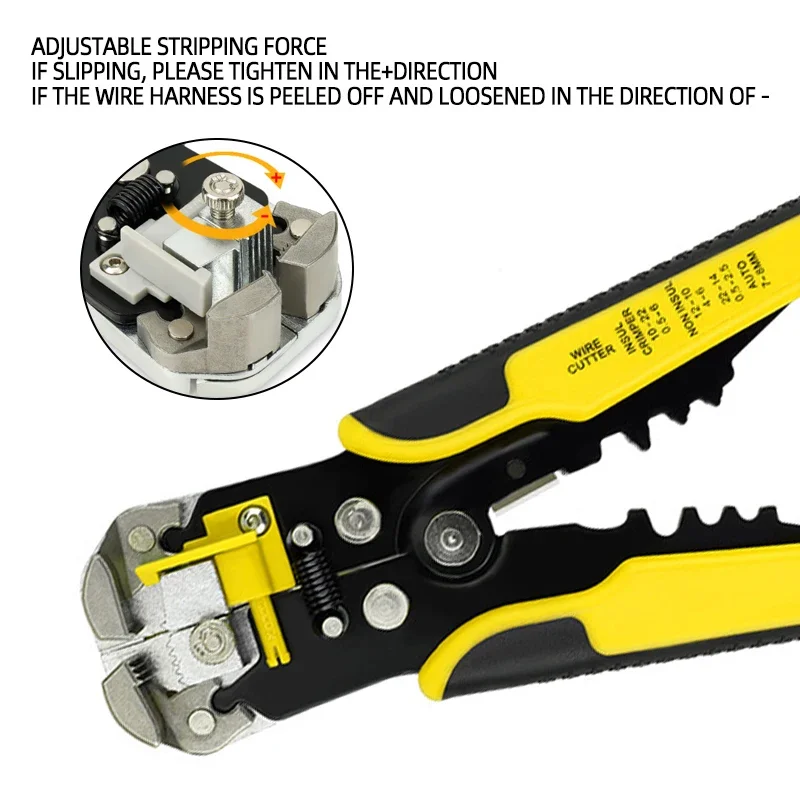 Multifunctional Wire Stripper Cable Clipper Crimping Pliers Quick Stripping Wire Pliers Electrical Tool for Stripping Wires