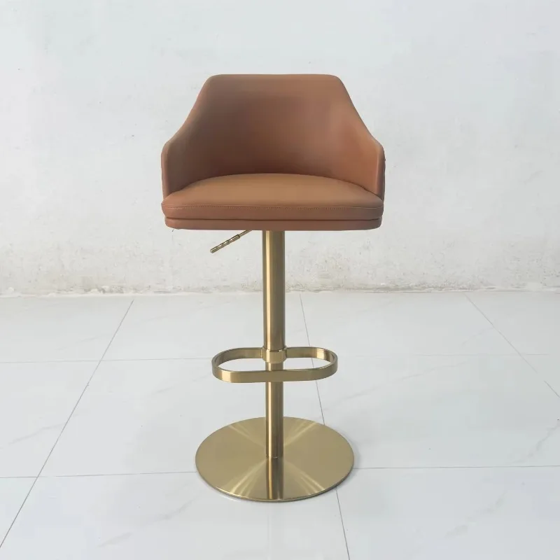 Luxury Design bar Chair Revolving Chair bar Stool for Hotel bar Using Factory Hot Sale Furniture for Home Canteen PU Cover Chair
