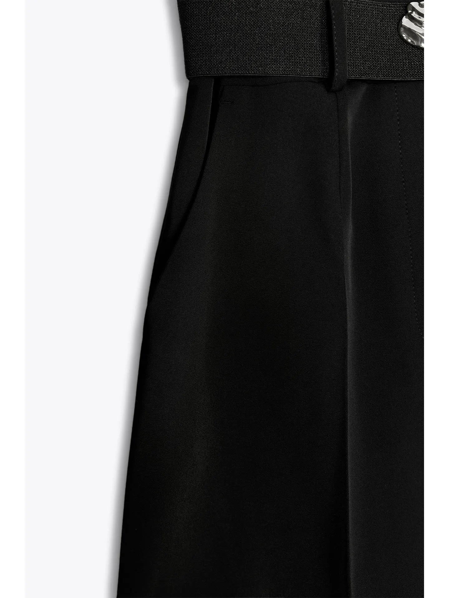 

Summer 2025 Women's Casual Wide Leg orts with Belt Pleated One-Piece Slimming High Waist Pants Versatile Sle ort Length