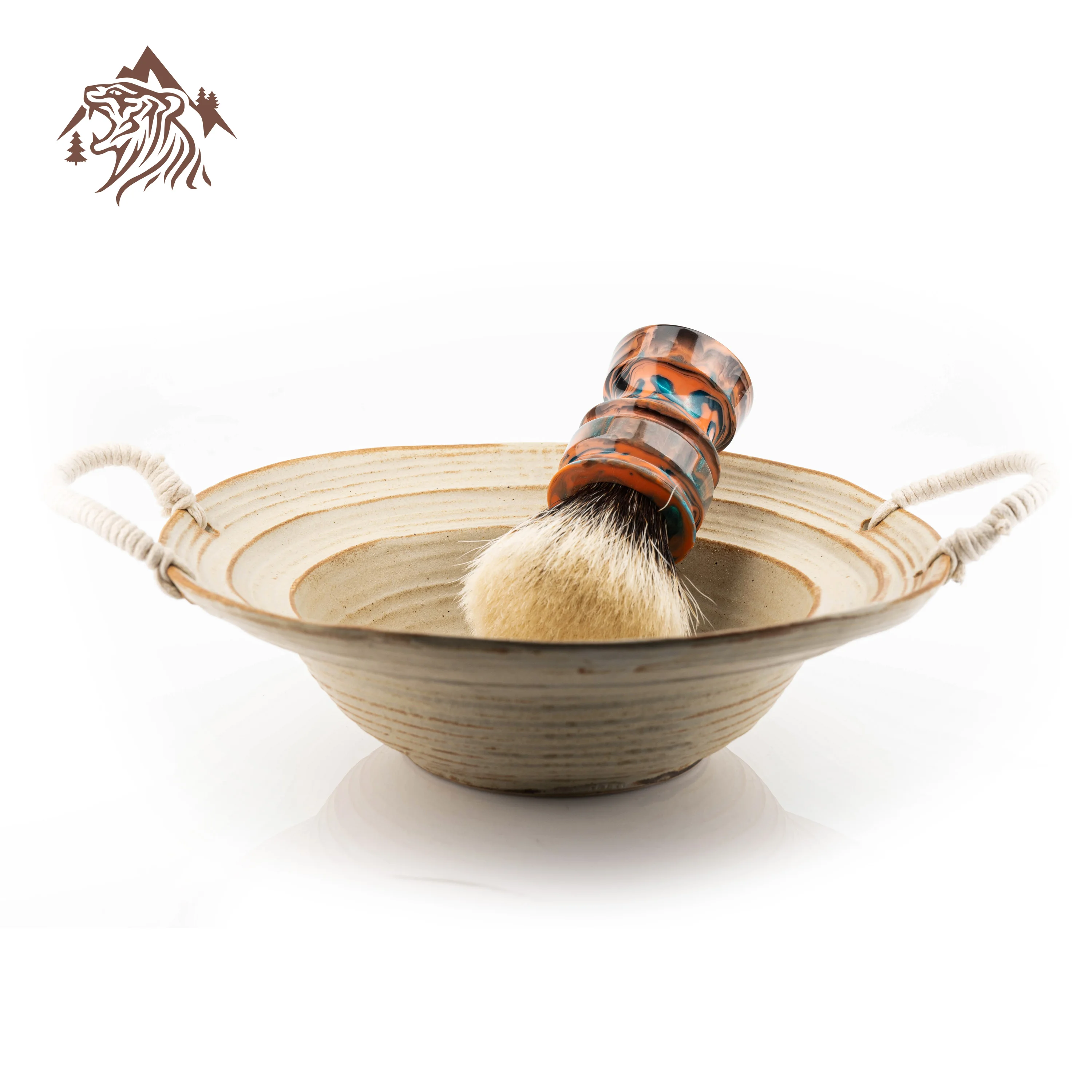 

OUMO BRUSH- Master Hat Handmade Craftsman Ceramic Shaving Bowl